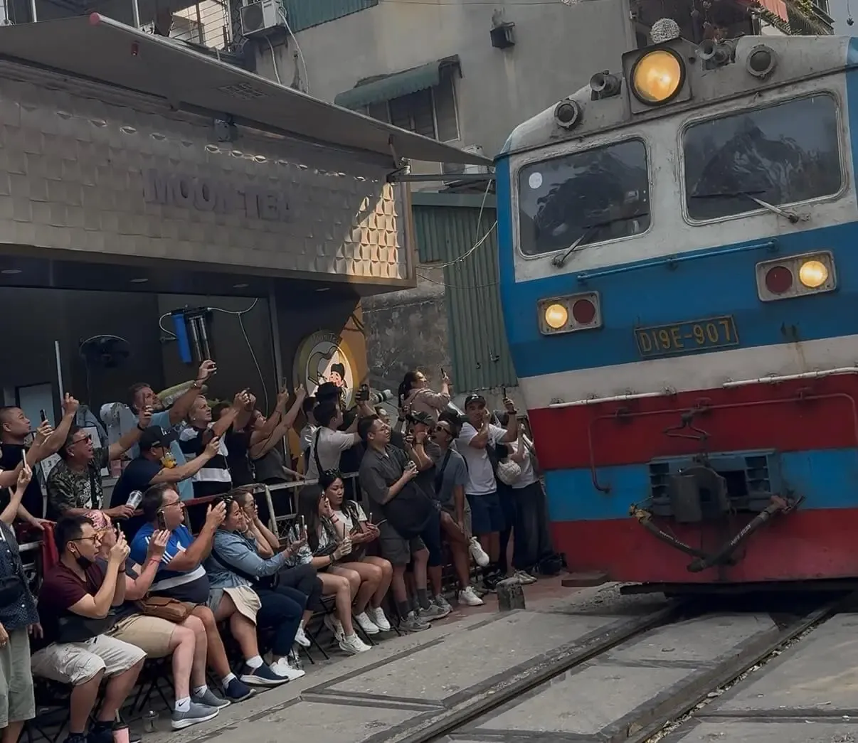 Train Street en Hanoi,Vietnam