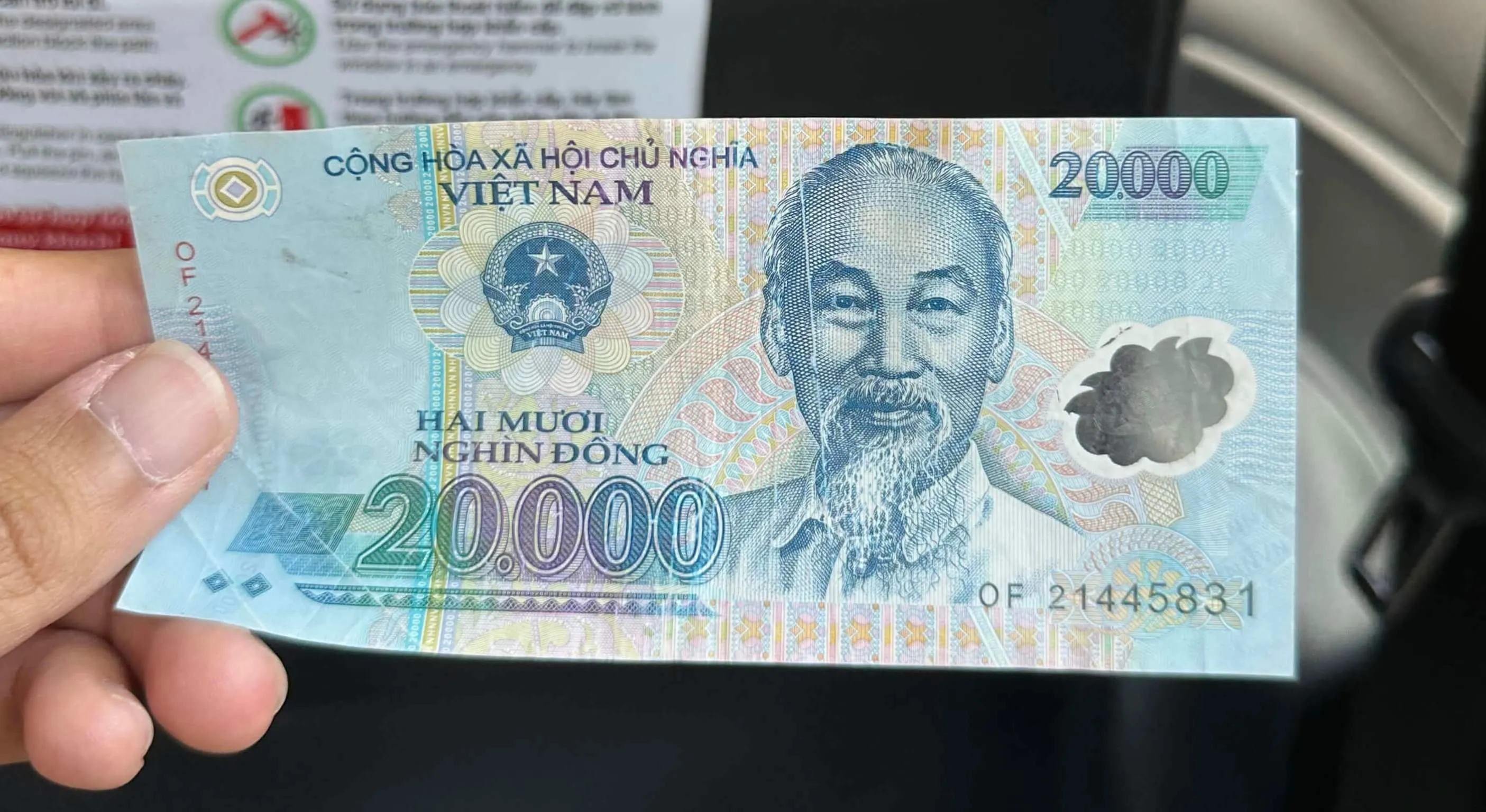 20000 Vietnamese Dong bill