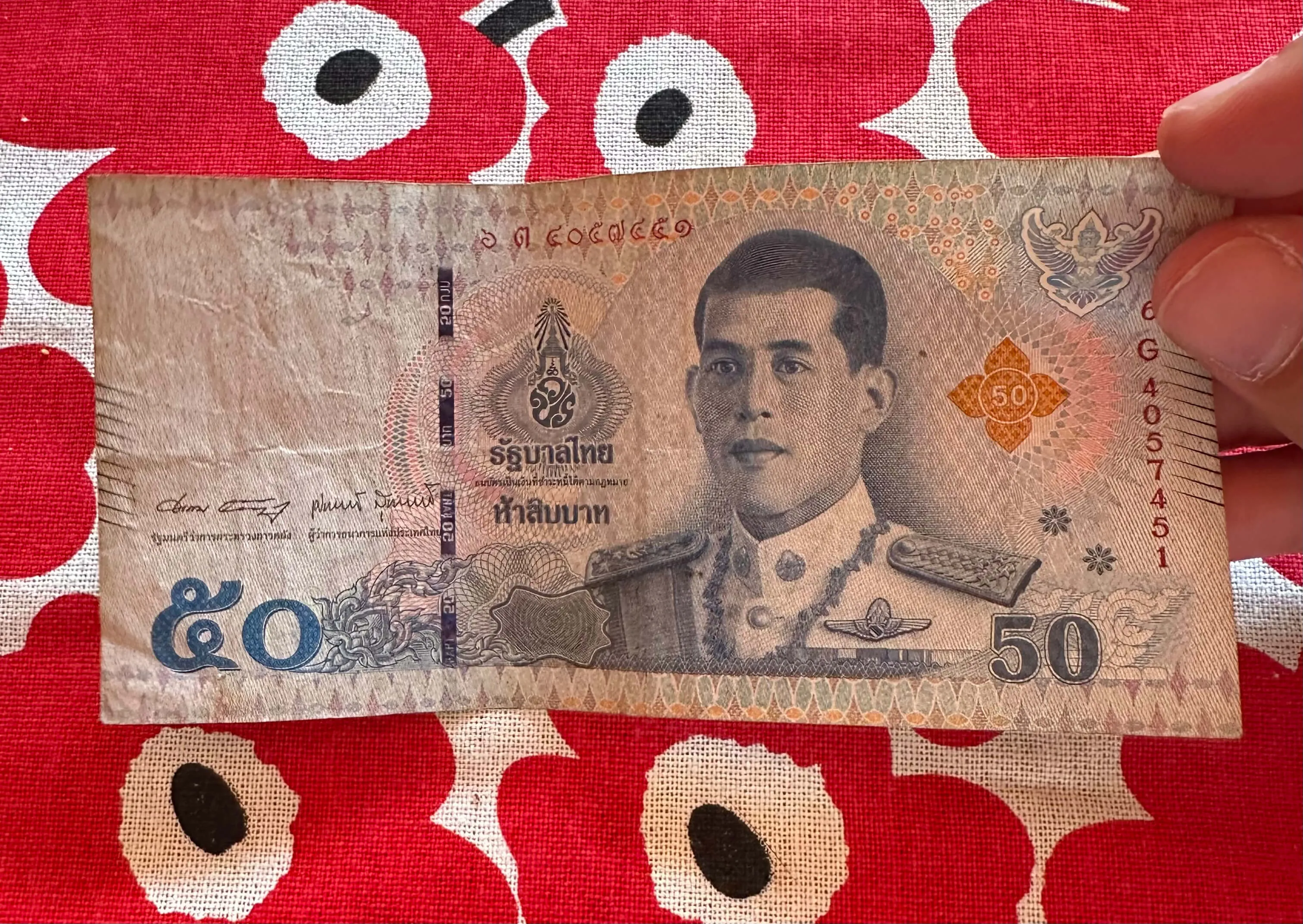 Billete de 50 baht tailandés