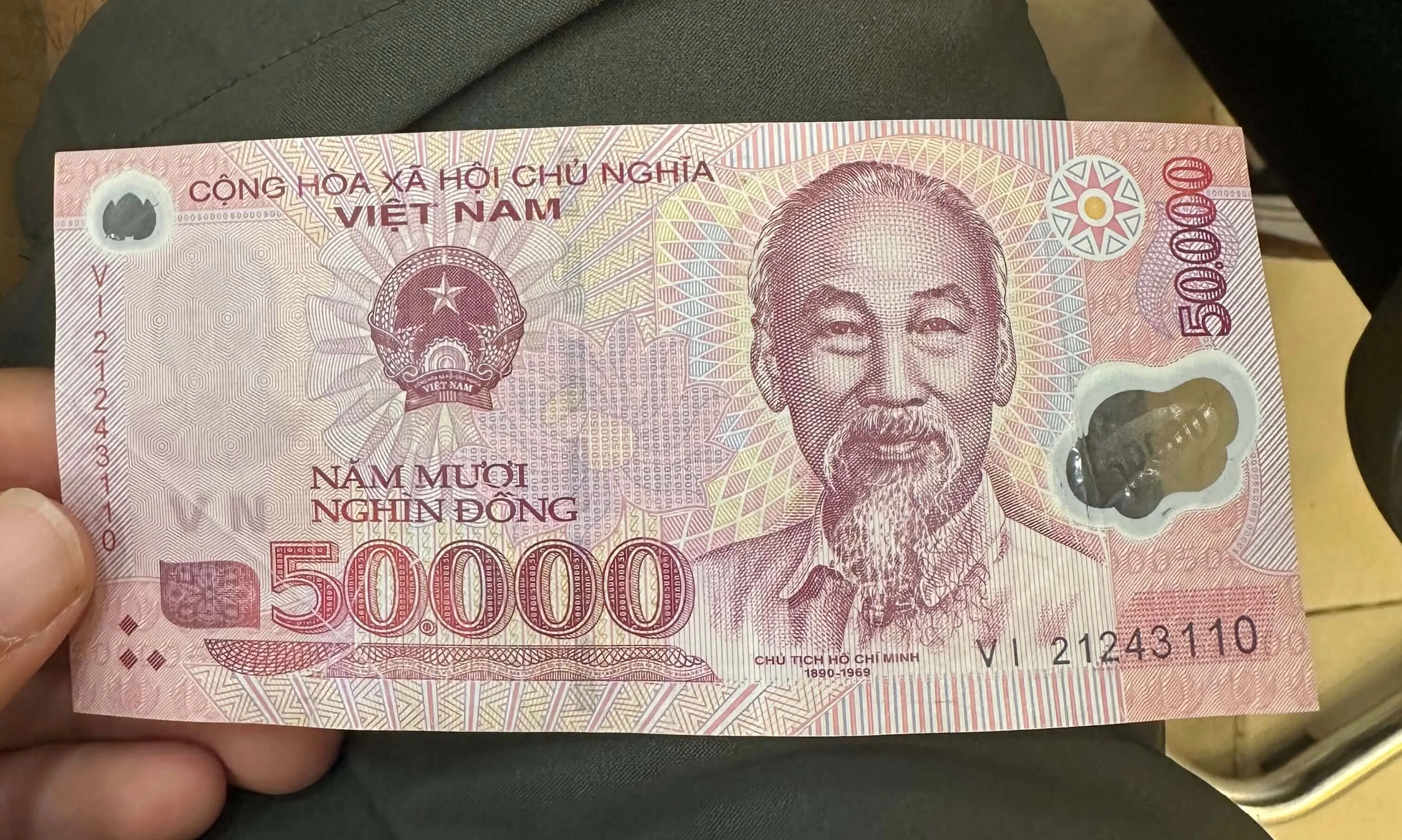 50000 Vietnamese Dong bill