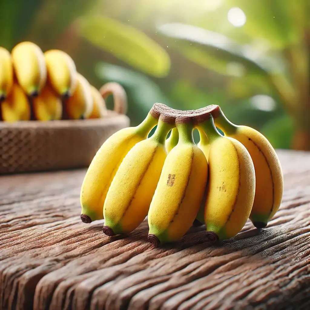 Sweet mini banana, perfect for Thai desserts