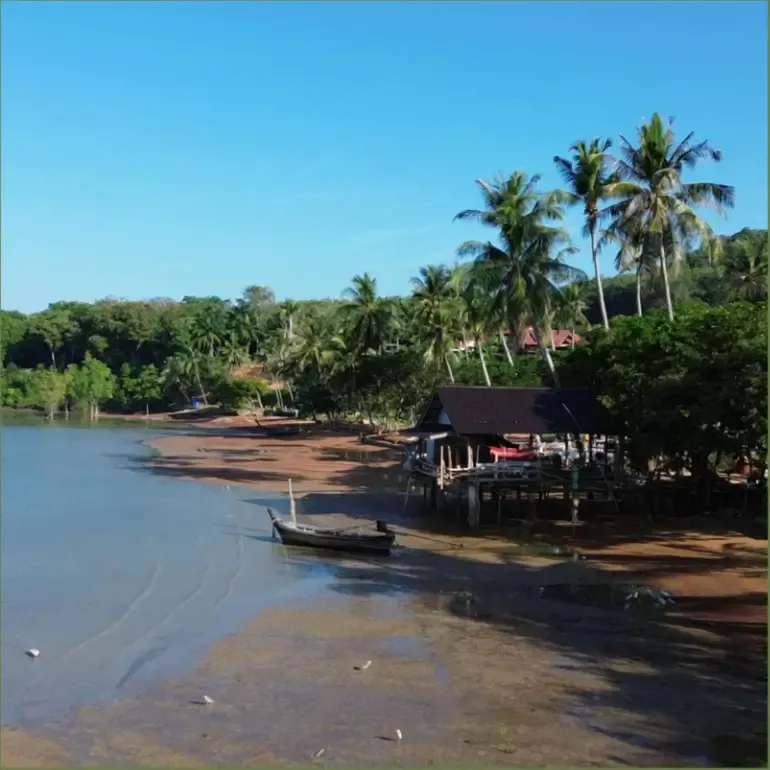 Buffalo Beach in Koh Yao Noi, Thailand