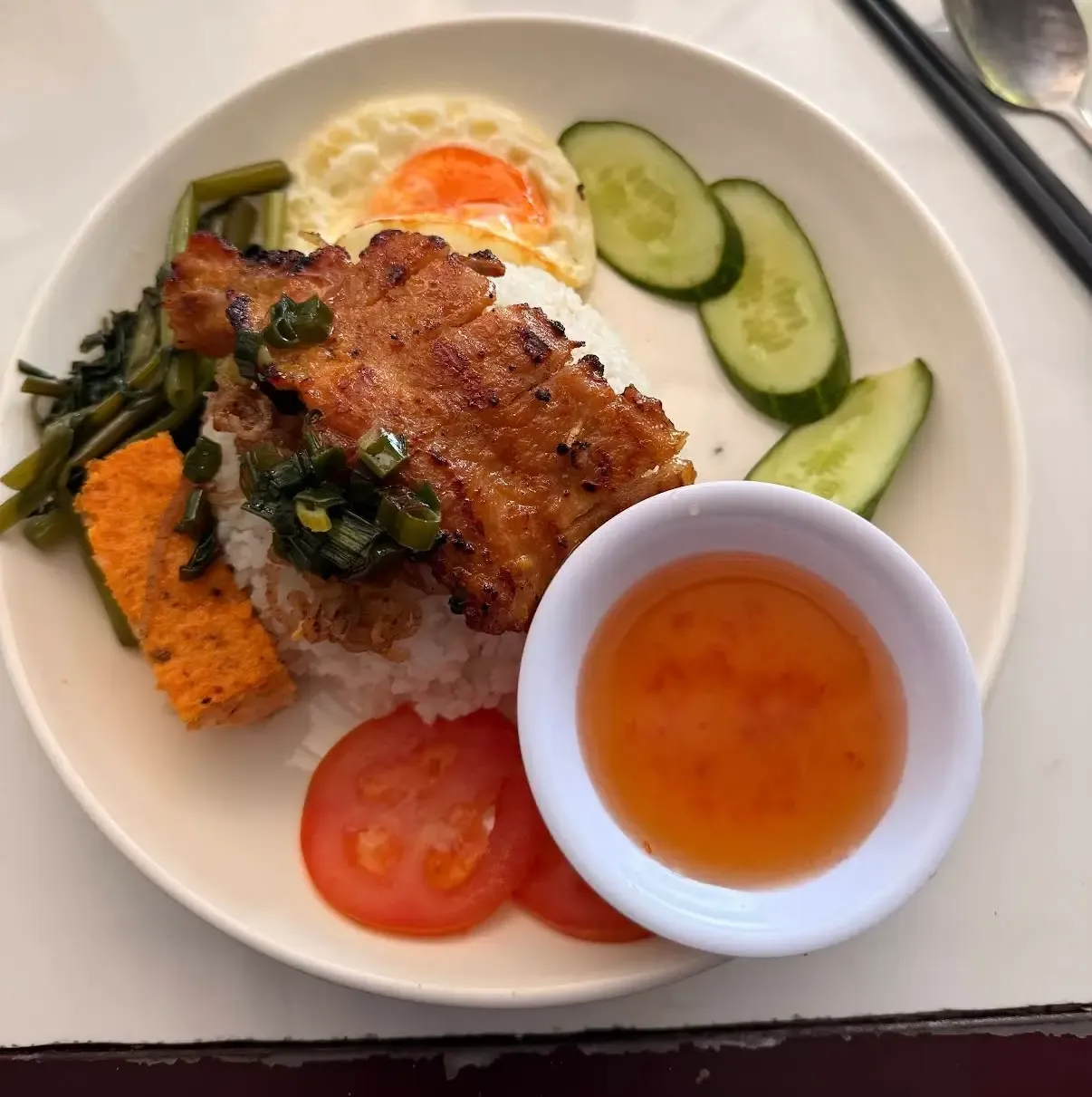 View of a beachfront restaurant in Phu Quoc, Vietnam at sunset