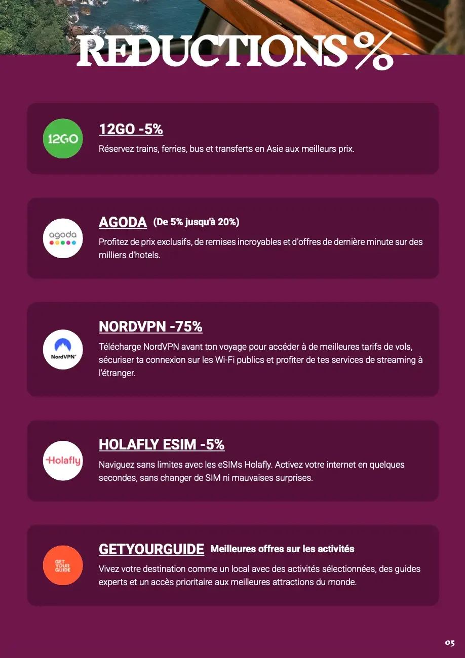 Réductions exclusives et offre spéciale sur le guide de voyage de Phu Quoc, Vietnam