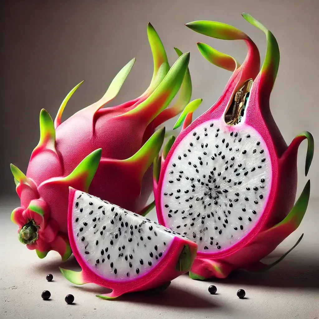 Fresh and vibrant dragon fruit
