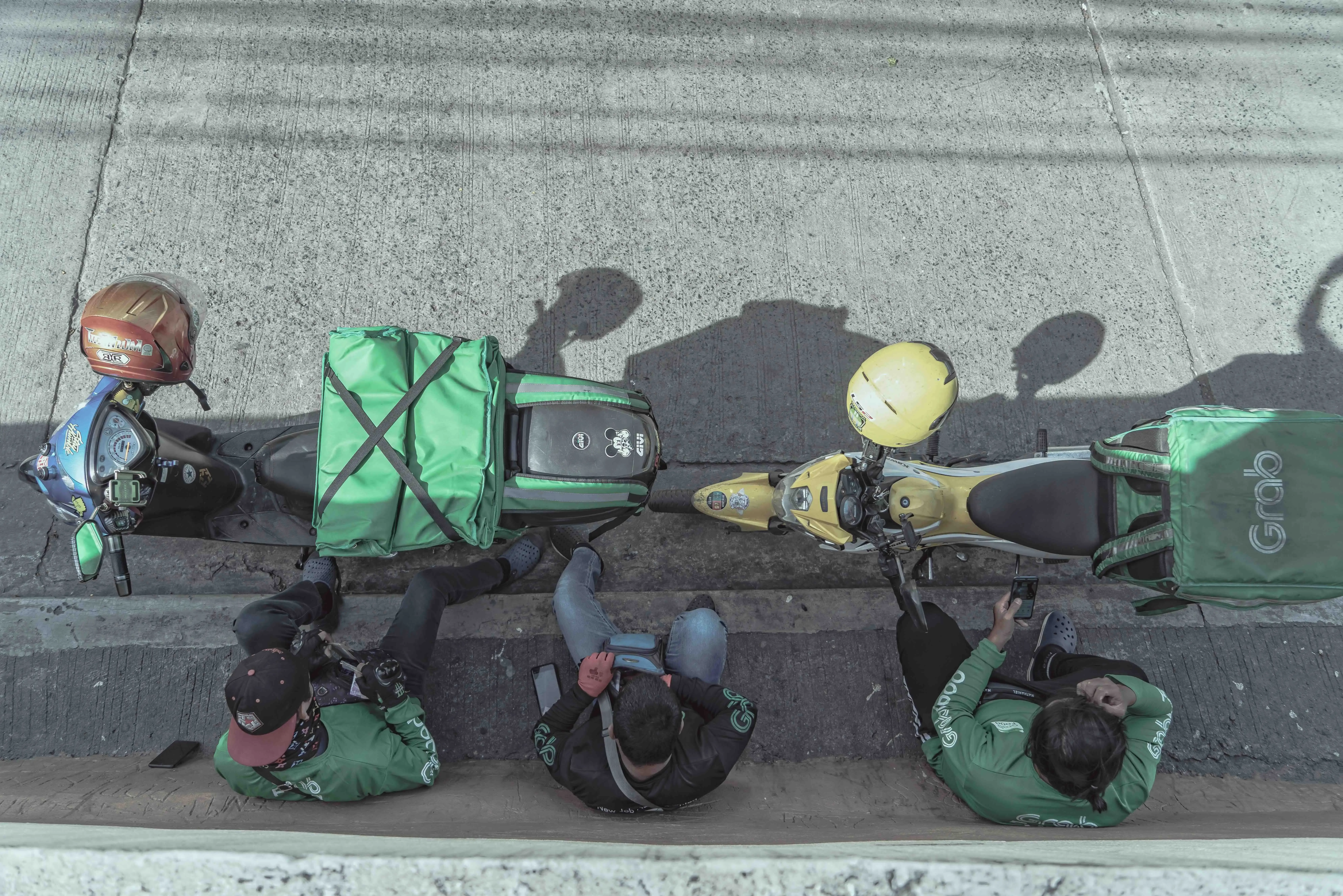 Grab motorbike in Thailand