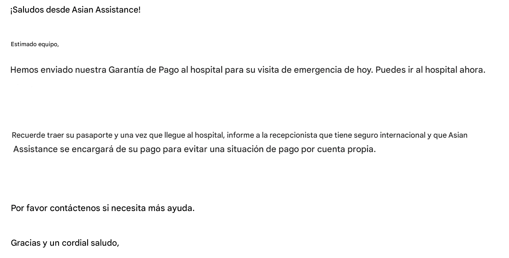 Garantía por parte del seguro