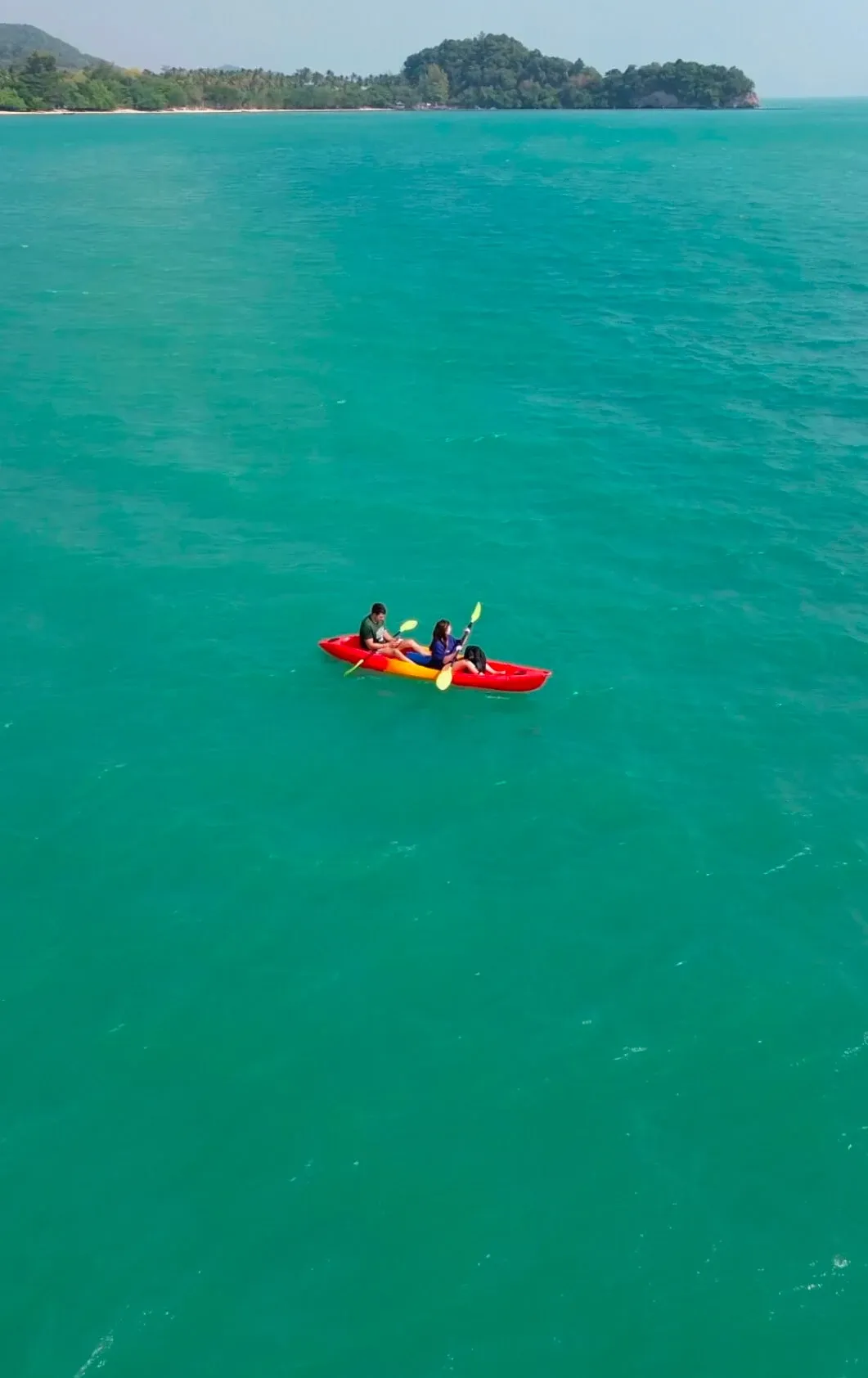 Kayak on the sea in Koh Yao Noi