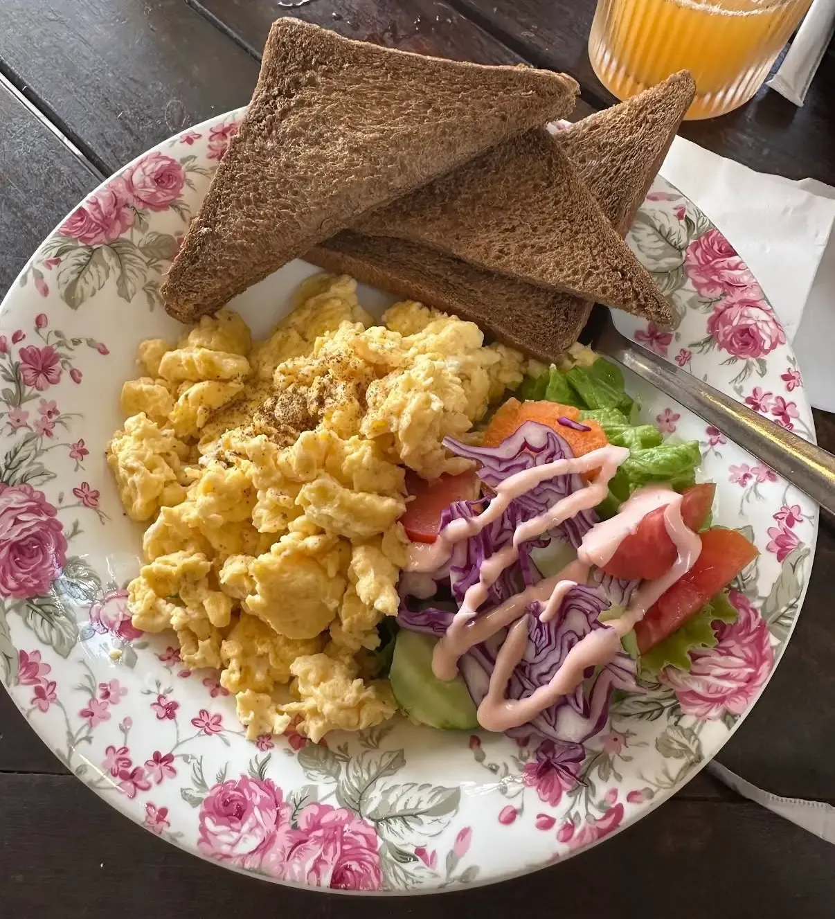 Western breakfast and coffee at La Place Coffee and Eatery, Phu Quoc