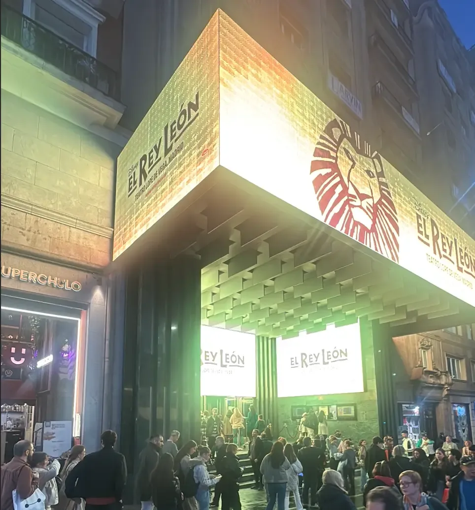 Entrada musical del Rey León en Madrid